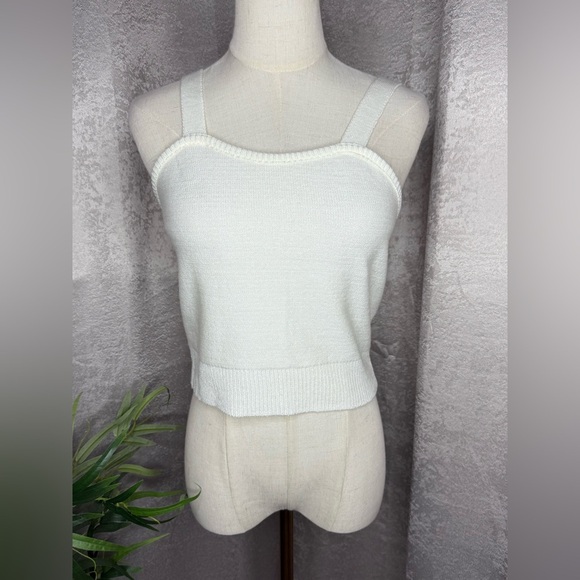 NWT BP. Nordstrom Cowl Neck Cable Knit Crop Sweater Set Ivory Sz Small - Picture 5 of 13
